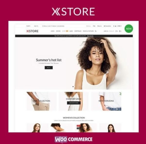 XStore GPL is a versatile, feature-rich WooCommerce theme designed to help you build visually stunning and highly functional online stores. Packed with an extensive library of pre-designed demos and advanced eCommerce tools, XStore makes it easy for anyone to create a professional-grade store with no coding required.