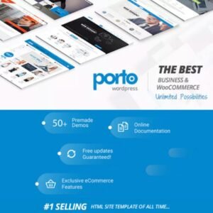 The Porto WordPress Theme GPL is a premium, multipurpose theme designed to deliver speed, customization, and seamless functionality for any website type. Perfect for businesses, eCommerce stores, and creative professionals, Porto combines elegant design with powerful features to create stunning, high-performance websites.