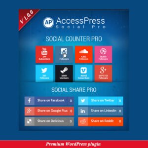 AccessPress Social Pro is a comprehensive and feature-packed social media plugin for WordPress that allows you to integrate social sharing, social login, social counters, and social feeds into your website. Designed to enhance user engagement and promote your brand, it offers seamless integration with popular social networks and highly customizable options.