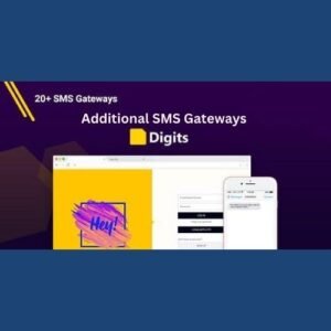 Digits Additional SMS Gateways is an extension for the Digits: WordPress Mobile Number Login and OTP Verification plugin, designed to expand its SMS gateway capabilities. While the core Digits plugin supports popular SMS gateways like Twilio, Msg91, and Nexmo, this add-on unlocks access to even more SMS providers, ensuring you can send OTPs (One-Time Passwords) and notifications to your users no matter where they are located. This extension is perfect for websites with a global audience or those using niche SMS providers not natively supported by the core plugin. Key Features: Expanded SMS Gateway Support: Additional Gateways: Gain access to a wide range of SMS gateways beyond the default options, such as: Plivo Clickatell TextLocal SMSGateway.me MoreGate And many others! Global Reach: Choose the best SMS provider for your region or audience, ensuring reliable delivery of OTPs and notifications. Easy Integration: Simple Setup: Configure additional SMS gateways with ease using API keys and credentials provided by your chosen provider. Custom Gateway Support: Add custom SMS gateways by entering the API endpoint and parameters, giving you full flexibility. Enhanced Functionality: Reliable OTP Delivery: Ensure your users receive OTPs promptly, regardless of their location or mobile carrier. Custom SMS Templates: Personalize SMS messages with dynamic placeholders for a tailored user experience. Cost-Effective: Choose affordable SMS gateways that fit your budget without compromising on reliability. Compatibility: Works with Digits: Seamlessly integrates with the core Digits plugin, enhancing its functionality without any conflicts. Supports All Digits Features: Retains all the benefits of Digits, including mobile number login, OTP verification, and two-factor authentication. Why Choose Digits Additional SMS Gateways? Flexibility: Use the SMS gateway that best suits your needs, whether it’s a global provider or a local service. Global Coverage: Reach users in any country by leveraging multiple SMS gateways. Improved Reliability: Ensure OTPs are delivered quickly and reliably, even in regions where default gateways may not perform well. Cost Efficiency: Choose affordable gateways to reduce SMS costs while maintaining high delivery rates. Easy to Use: Simple setup process with clear instructions for adding new gateways. Digits Additional SMS Gateways is the perfect add-on for websites that need more flexibility and reliability in their SMS delivery. By expanding the range of supported SMS providers, this extension ensures that your users can always receive OTPs and notifications, no matter where they are. Whether you’re running an e-commerce store, a membership site, or a community platform, this add-on helps you deliver a seamless and secure user experience.