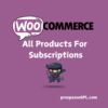 All Products for WooCommerce Subscriptions enables seamless integration of subscription options for all WC products, enhancing flexibility & revenue opportunities