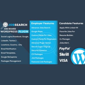 The JobSearch WP Job Board WordPress Plugin is a comprehensive solution for creating and managing a fully functional job portal directly on your WordPress site. Whether you're building a platform for employers to post vacancies or job seekers to find their dream roles, this plugin offers all the tools you need for a seamless job board experience.