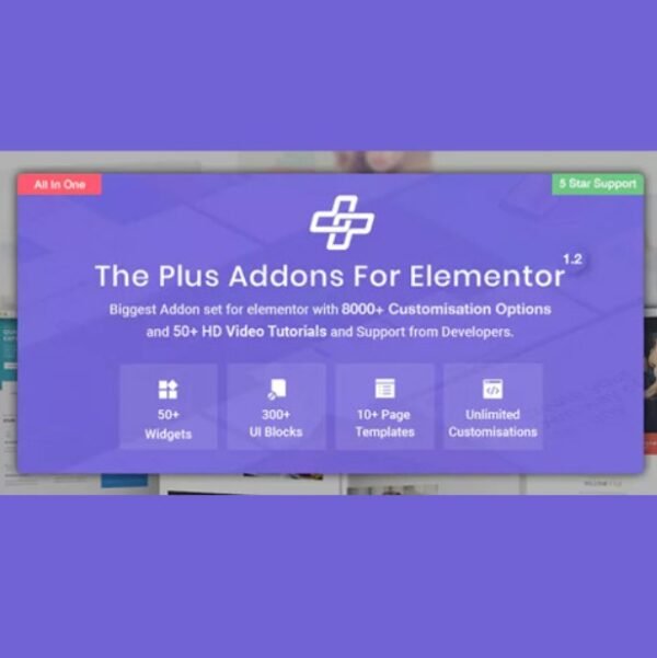 The Plus enhances Elementor with additional widgets, templates, and features for customizing WordPress sites.