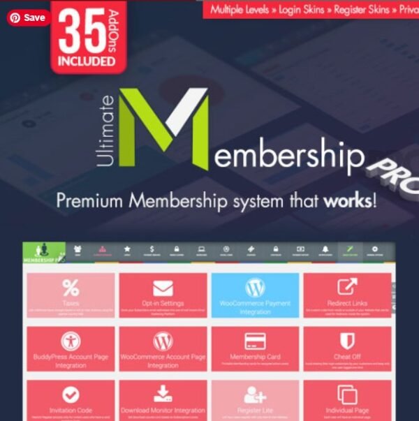 Ultimate Membership Pro enables advanced membership management for WordPress, offering customizable plans, content restrictions, and payment integration options.