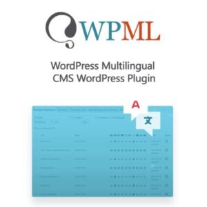 WPML Multilingual CMS plugin dashboard showing translation management and multilingual settings options.