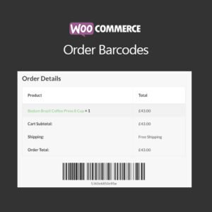 WooCommerce Order Barcodes is a handy WordPress plugin designed to generate and print barcodes for WooCommerce orders. This plugin simplifies order management by allowing you to quickly scan and track orders using barcode technology. Ideal for e-commerce store owners, warehouses, and fulfillment centers, WooCommerce Order Barcodes enhances efficiency, reduces errors, and streamlines the order fulfillment process.