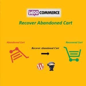 WooCommerce Recover Abandoned Cart sends automated emails to recover lost sales from abandoned carts.