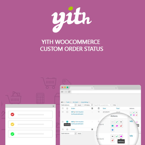 YITH WooCommerce Custom Order Status Premium 1.34.0 3 YITH WooCommerce Custom Order Status Premium allows you to create and manage custom order statuses, improving your order management system. With this plugin, you can define statuses for various stages of your order process, automate status changes, and make it easier to track and manage orders in your WooCommerce store.
