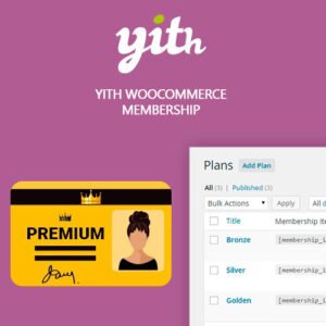 YITH WooCommerce Membership Premium is a powerful plugin designed to transform your WooCommerce store into a full-featured membership site. It allows you to create exclusive content, restrict access to specific products, pages, or downloads, and offer subscription-based memberships.