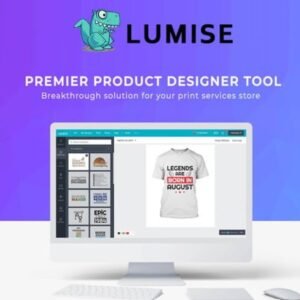 Lumise Product Designer is a WordPress plugin designed for WooCommerce, enabling users to create and customize products with an intuitive design tool.