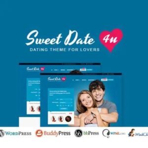 Sweet Date is a responsive WordPress theme for dating sites, featuring user profiles and BuddyPress compatibility for social networking.