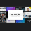 Uncode Theme WordPress screenshot showcasing a modern, pixel-perfect website layout with creative portfolio grids, WooCommerce integration, responsive design elements, and smooth animations, ideal for agencies, freelancers, and eCommerce stores