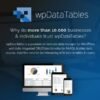 wpDataTables WordPress plugin interface showcasing tools to create and manage responsive tables, charts, and data visualizations with ease