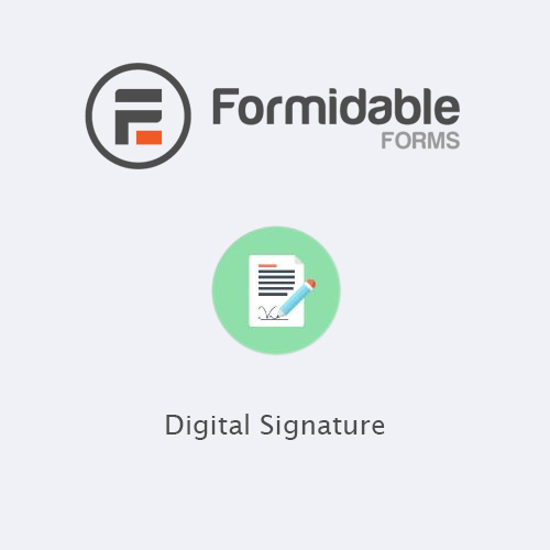 Formidable Forms – Digital Signature 3.0.4 3 Formidable Forms – Digital Signature makes it easy to collect legally binding signatures directly within your WordPress forms. Whether you're handling contracts, agreements, or consent forms, this add-on allows users to sign digitally using a mouse, touchpad, or touchscreen device.