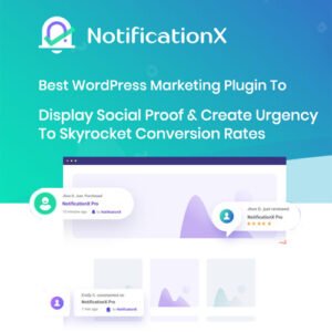 NotificationX Pro is a powerful marketing tool designed to enhance engagement and drive conversions using real-time notifications. It leverages social proof and FOMO (Fear of Missing Out) strategies to increase sales, signups, and user interactions on your WordPress website.