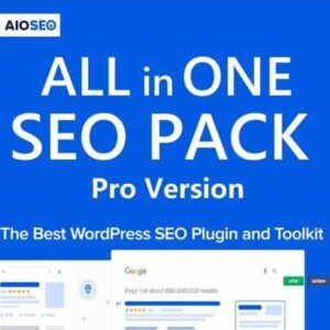 All in One SEO (AIOSEO) Premium is a powerful and feature-rich SEO plugin designed to help WordPress users optimize their websites for search engines effortlessly. Whether you run a blog, an eCommerce store, or a business website, AIOSEO provides advanced tools to improve rankings, increase organic traffic, and enhance on-page SEO with ease.