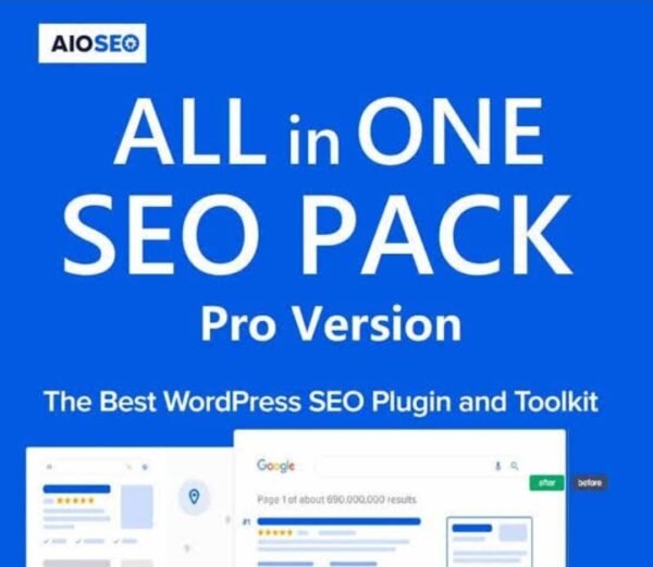 All in One SEO (AIOSEO) Premium is a powerful and feature-rich SEO plugin designed to help WordPress users optimize their websites for search engines effortlessly. Whether you run a blog, an eCommerce store, or a business website, AIOSEO provides advanced tools to improve rankings, increase organic traffic, and enhance on-page SEO with ease.