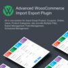 Woo Import Export is a powerful WooCommerce plugin that allows you to seamlessly import and export products, orders, customers, and other store data with ease.