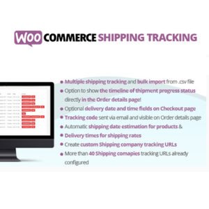 WooCommerce Shipping Tracking – Seamless Order Tracking for Your Customers WooCommerce Shipping Tracking is a powerful plugin that allows store owners to easily add and manage shipment tracking information for their customers. By providing real-time tracking details, it enhances customer satisfaction and reduces the need for customer inquiries regarding order status. Key Features: Real-Time Tracking – Automatically display real-time tracking details on customer order pages. Support for Multiple Carriers – Compatible with popular shipping carriers like USPS, UPS, FedEx, and more. Customizable Tracking Info – Add personalized tracking numbers and carrier details. Automatic Notifications – Notify customers via email when tracking information is added or updated. Admin Dashboard – Easily manage and update tracking information directly from your WooCommerce admin panel. Bulk Update – Add tracking information to multiple orders in bulk, saving time. Custom Tracking Pages – Customize the tracking page to match your store’s theme and branding. Why Choose WooCommerce Shipping Tracking? Enhanced Customer Experience: Keep customers informed about the status of their orders with real-time tracking. Automated Updates: Reduce manual work by automatically sending tracking updates to customers. Reduced Support Requests: Allow customers to track their orders without needing to contact support. Who Is It For? WooCommerce store owners who want to streamline the order tracking process for customers. E-commerce businesses that use various carriers to fulfill orders. Online retailers looking to enhance transparency and improve customer satisfaction. With WooCommerce Shipping Tracking, your customers will have the information they need to track their orders, leading to smoother communication and improved overall service.