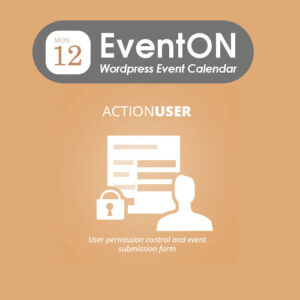 The EventOn Action User Extension enhances the functionality of the EventOn plugin by enabling front-end event submissions, user interactions, and event management.