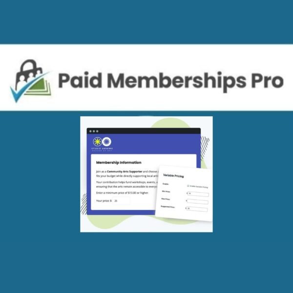 The Variable Pricing Addon for Paid Memberships Pro allows you to add a flexible pricing field to your membership checkout pages—letting users choose what they pay within a set minimum and maximum range.