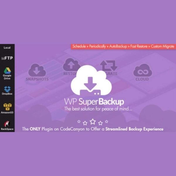 Super Backup & Clone is a powerful and user-friendly backup plugin for WordPress that allows you to easily create full site backups, schedule automated backups, and securely clone or migrate your website.