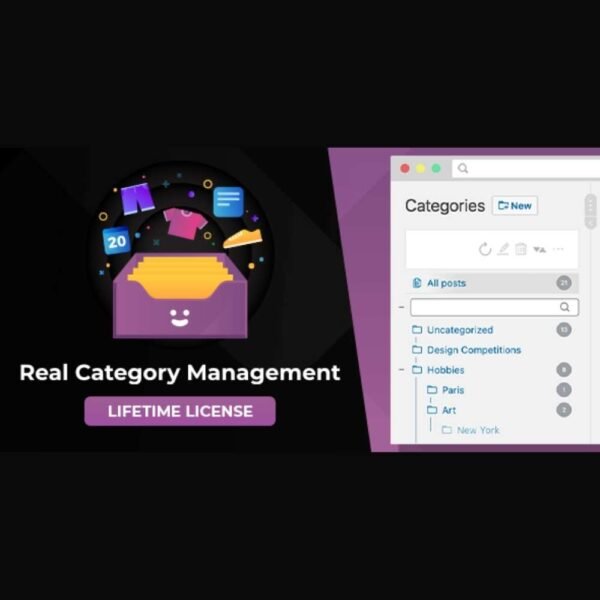 WordPress Real Category Management is a powerful admin plugin designed to revolutionize the way you organize categories, tags, and custom taxonomies in WordPress. With an intuitive drag-and-drop interface, this plugin brings folder-like structure and real-time category organization to your posts, pages, WooCommerce products, and custom post types.