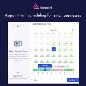 LatePoint is a modern appointment booking plugin built for simplicity and performance. Whether you're running a salon, spa, consultancy, fitness studio, or any service-based business, LatePoint helps you manage client bookings effortlessly with powerful automation and a user-friendly interface.