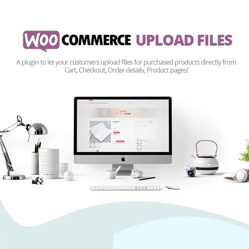 Woocommerce Upload files 86.7 3 WooCommerce Upload Files is a flexible plugin that allows your customers to attach files to their orders with ease. Whether you're running a print shop, a custom t-shirt business, or offering any personalized product or service, this plugin is essential for collecting customer content quickly and securely.