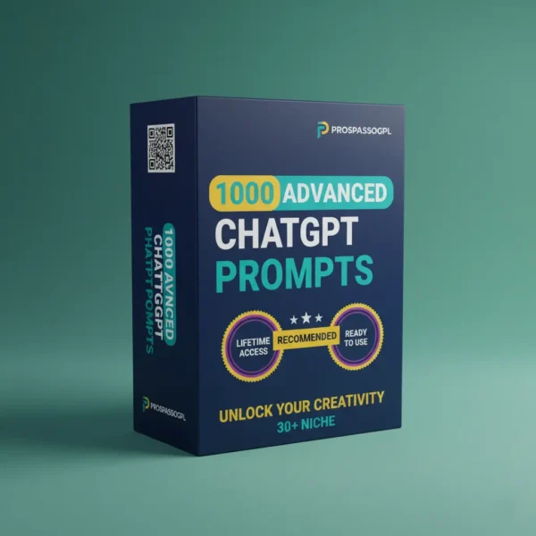 Supercharge your content creation, marketing, and automation with this massive 1000 Advanced ChatGPT Prompts Mega Bundle, tailored for 30+ business niches