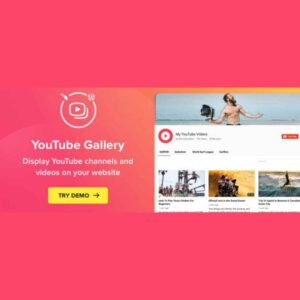 YouTube Plugin – WordPress Gallery for YouTube makes it easy to showcase your YouTube videos in stylish, responsive galleries directly on your WordPress site. Whether you want to display a single channel, playlist, or curated selection, this plugin helps you turn video content into a visually engaging experience that keeps visitors watching longer.