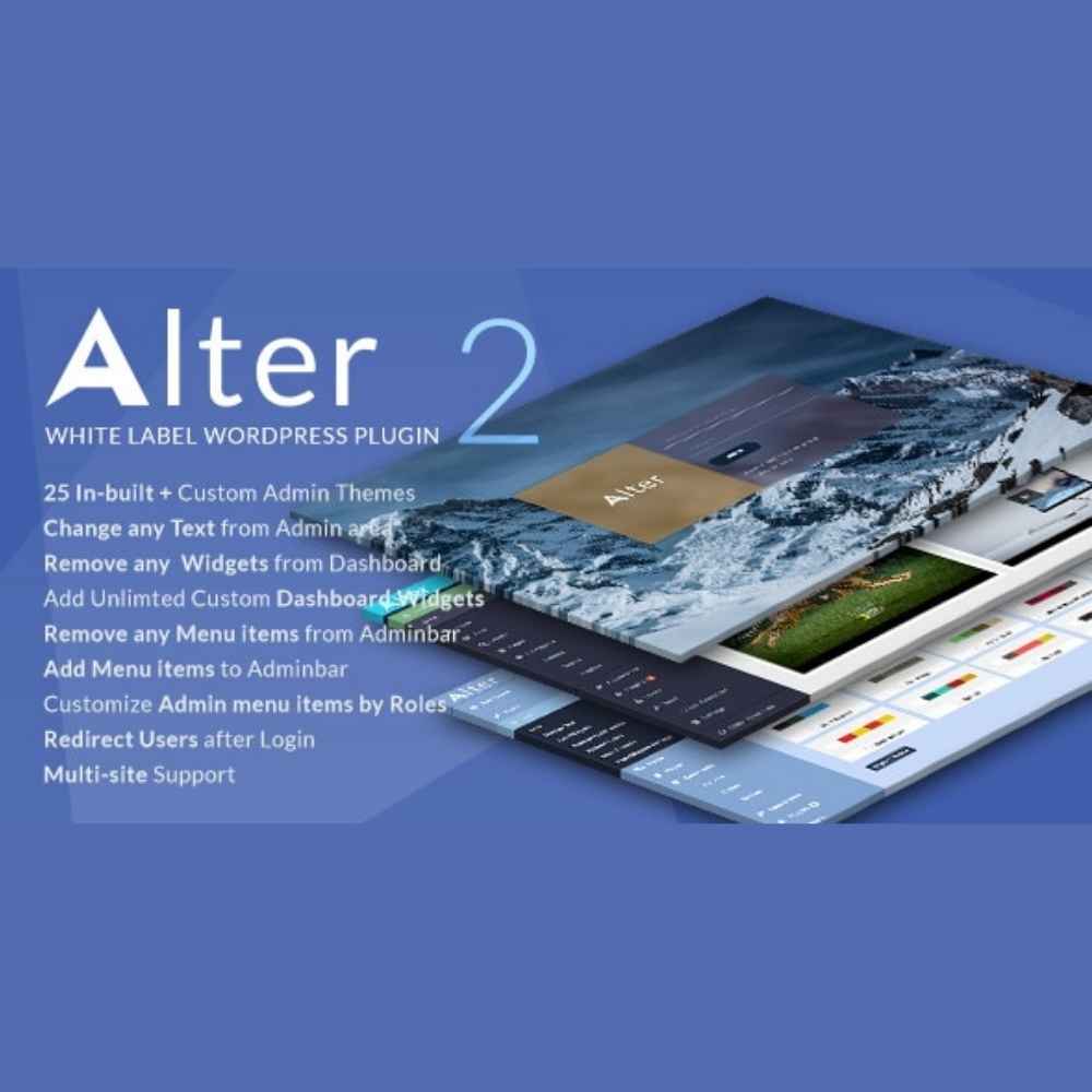 White Label WordPress Plugin — WpAlter 2.5.0 3 White Label WordPress Plugin – WPAlter is a powerful solution that lets you fully customize and white-label your WordPress dashboard.