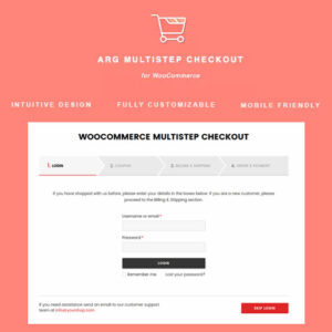 ARG Multistep Checkout for WooCommerce is a premium plugin that transforms your default WooCommerce checkout page into a clean, step-by-step process, improving usability and boosting conversion rates. By breaking the checkout into logical stages, it helps customers complete their orders with less friction and more confidence.