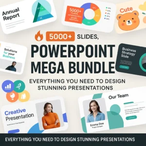 Design presentations that wow your audience with the Ultimate PowerPoint Mega Bundle – a massive collection of 5000+ high-quality slides designed for modern professionals, creatives, educators, and entrepreneurs.