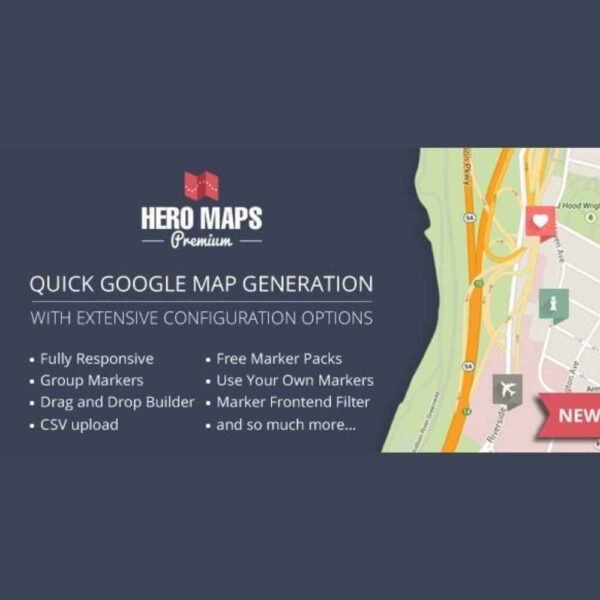 Hero Maps Premium — Responsive Google Maps Plugin is the ultimate solution for integrating powerful, customizable, and visually appealing maps into your website.