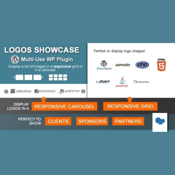 The Logos Showcase — Multi-Use Responsive WP Plugin is the ultimate solution for presenting logos, client portfolios, and brand visuals on your website in a professional and visually appealing way.