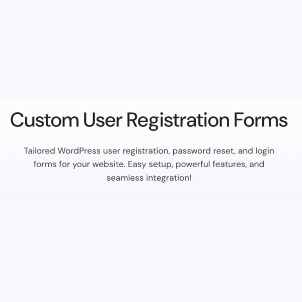 Enhance your website’s functionality with Everest Forms — User Registration, the ultimate solution for creating user-friendly and efficient registration forms.