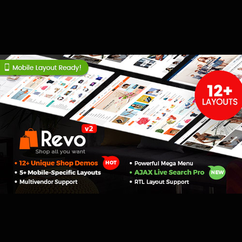 Revo - Multipurpose WooCommerce WordPress Theme 4.0.26 3 Revo – Multipurpose WooCommerce WordPress Theme is a versatile and feature-rich eCommerce theme designed for all types of online stores. With 25+ pre-built homepage demos, advanced WooCommerce integration, and compatibility with popular page builders, Revo makes it easy to create a professional, high-converting store for any niche.
