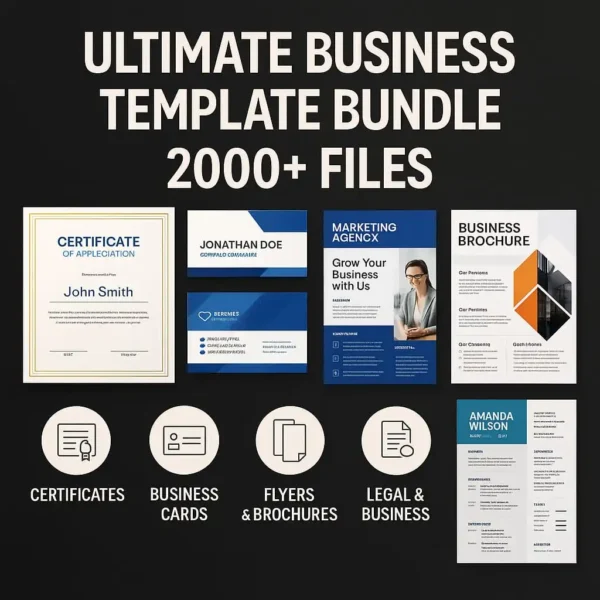 Take your brand and business documents to the next level with the Professional Business Toolkit – a complete collection of 2000+ premium templates designed to save you time, money, and effort.