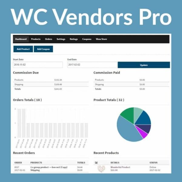 WC Vendors Pro is the premium solution for building and managing your multi-vendor marketplace efficiently and professionally.