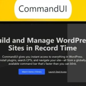 CommandUI – Build and Manage WordPress Sites in Record Time 1.10.0